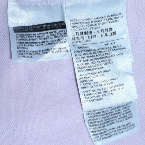 Levi's Women's Pink Pullover Hoodie Medium Cotton Logo Casual