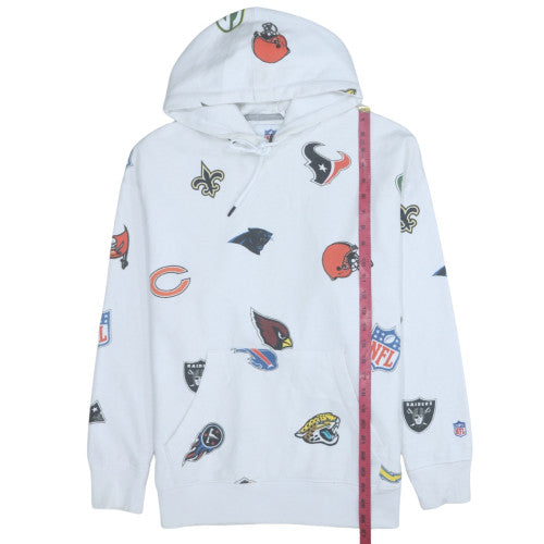 Celio NFL Men’s White Graphic Print Pullover Hoodie S