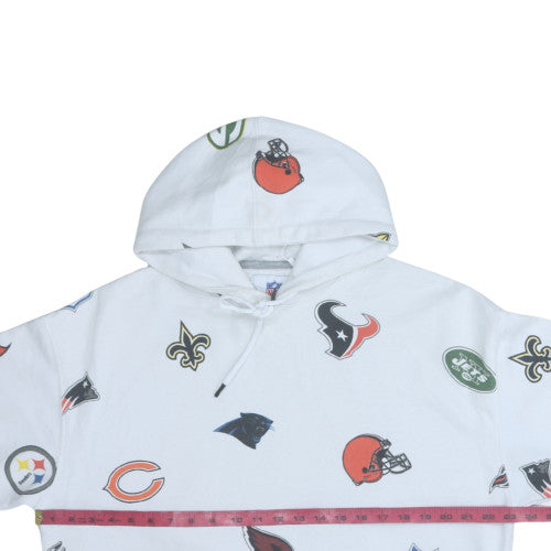 Celio NFL Men’s White Graphic Print Pullover Hoodie S