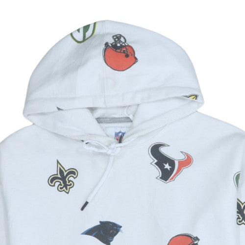 Celio NFL Men’s White Graphic Print Pullover Hoodie S