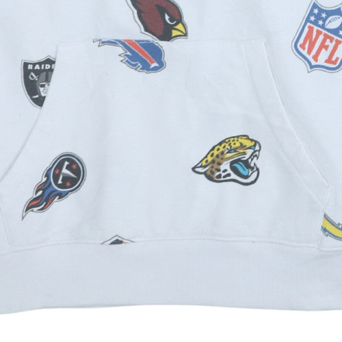Celio NFL Men’s White Graphic Print Pullover Hoodie S
