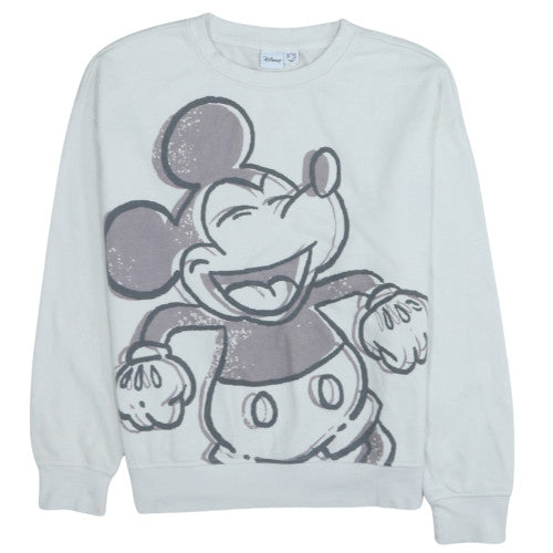 Primark Disney Women White Mickey Mouse Pullover Sweatshirt Size S