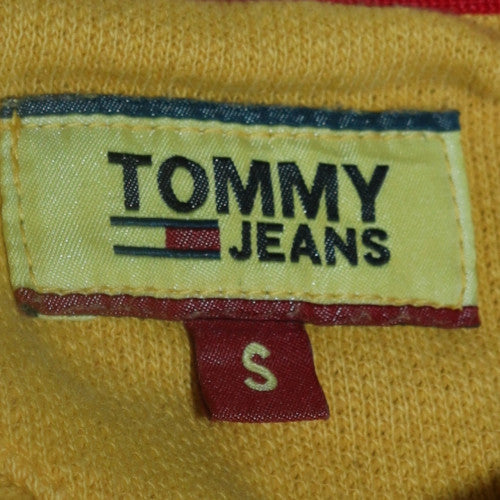 Tommy Jeans Men's Yellow Small Crew Neck Graphic Sweatshirt