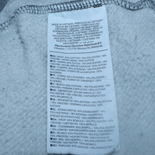 Nike Mens Grey XS Pullover Hoodie Long Sleeve Fleece Sportswear