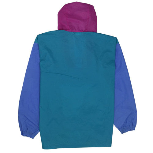 K-Way Men's Multicoloured XL Waterproof Anorak Jacket 90s Style