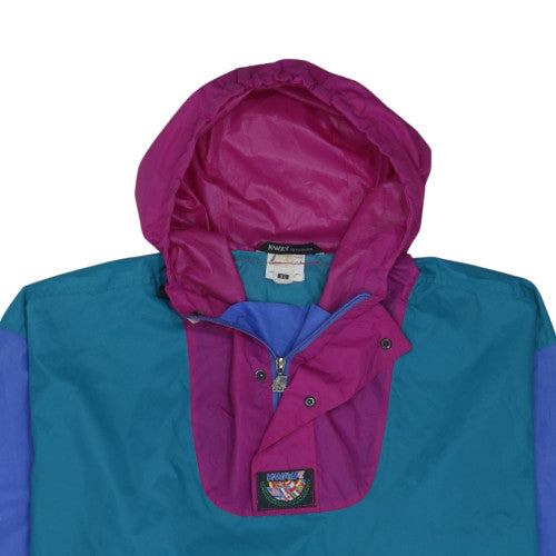 K-Way Men's Multicoloured XL Waterproof Anorak Jacket 90s Style