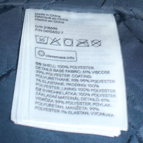 H&M Teens Blue Varsity Jacket Size 164 Polyester Lined Casual