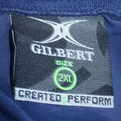 Gilbert Men's Blue 2XL Pullover Rugby Sweatshirt Water Resistant