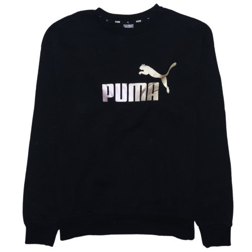 Puma Men's Black Medium Pullover Crew Neck Sweatshirt