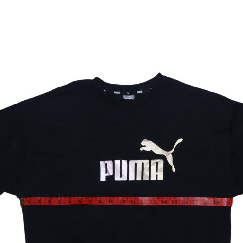 Puma Men's Black Medium Pullover Crew Neck Sweatshirt