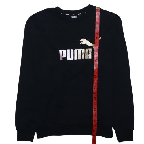 Puma Men's Black Medium Pullover Crew Neck Sweatshirt