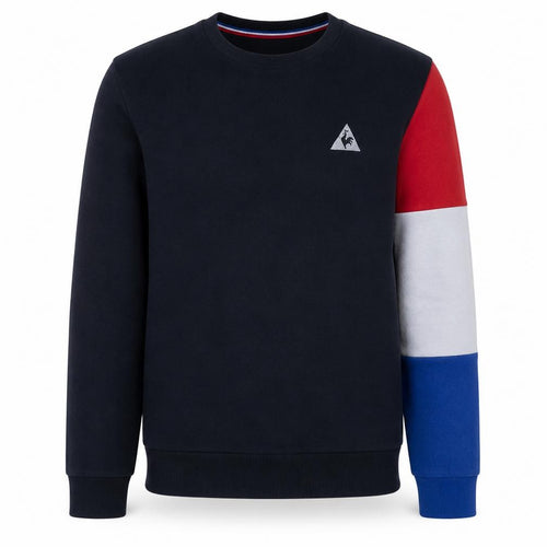 Le Coq Sportif Men's Black Multicolour Crew Neck Sweatshirt Size S