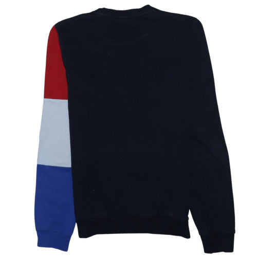 Le Coq Sportif Men's Black Multicolour Crew Neck Sweatshirt Size S