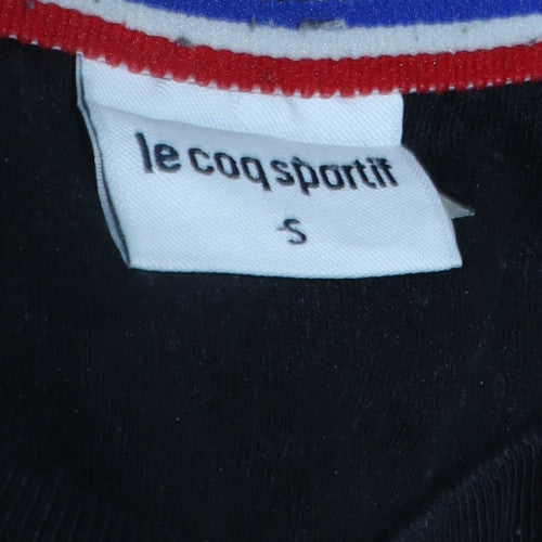 Le Coq Sportif Men's Black Multicolour Crew Neck Sweatshirt Size S