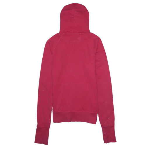 Nike Womens Pink Hoodie Size M Pullover Logo Hooded Sweatshirt