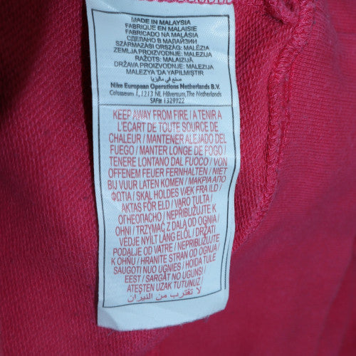 Nike Womens Pink Hoodie Size M Pullover Logo Hooded Sweatshirt