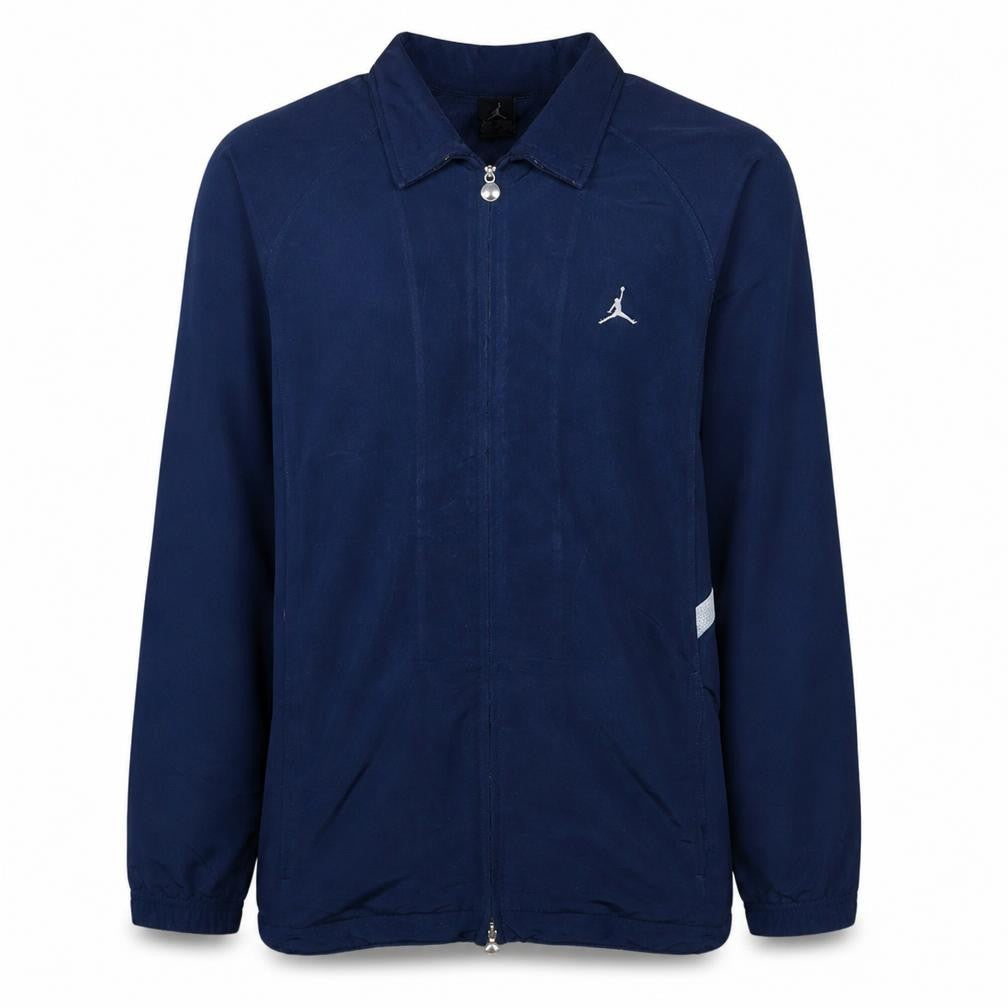 Front view of Nike Jordan Men's Navy Blue Full Zip Sweatshirt L Classic Style