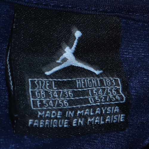 Nike Jordan Men's Navy Blue Full Zip Sweatshirt L Classic Style