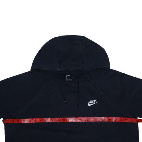 Nike Men's Black Pullover Hoodie L Logo Fleece Sweatshirt