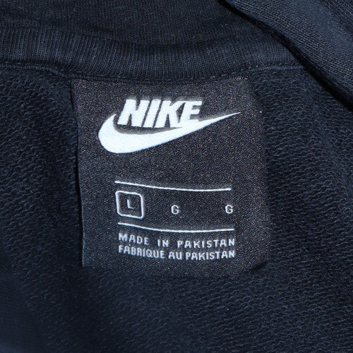 Nike Men's Black Pullover Hoodie L Logo Fleece Sweatshirt
