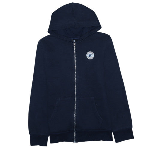 Converse Boys Navy Blue Full Zip Hoodie XL 13-15 Years Cotton Blend