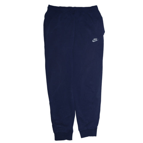 Nike Men's Blue Fleece Jogger Trousers Size M Regular Fit
