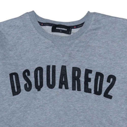 Dsquared2 Men's Grey Crew Neck Pullover Sweatshirt L
