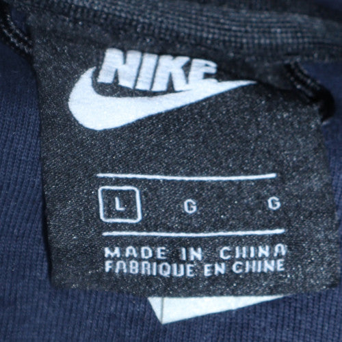 Nike Men's Blue Full Zip Hoodie Size L Fleece Sportswear