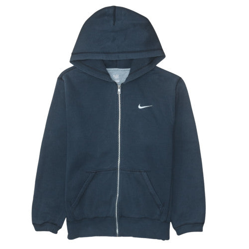 Nike Men's Blue Full Zip Hoodie L Regular Fit Fleece Sweatshirt