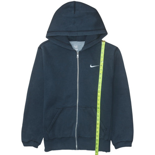 Nike Men's Blue Full Zip Hoodie L Regular Fit Fleece Sweatshirt