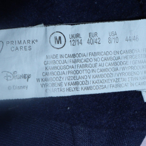 Disney Stitch Navy Blue Hoodie Womens M 12/14 Pullover Primark
