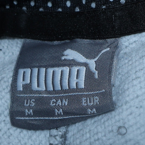 Puma Men's Grey Pullover Hoodie Medium Sports Fleece Sweatshirt