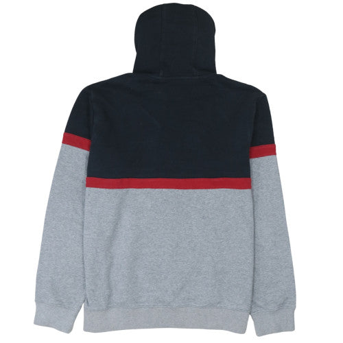 Nike Men's Grey & Navy Pullover Hoodie L Athletic Fit
