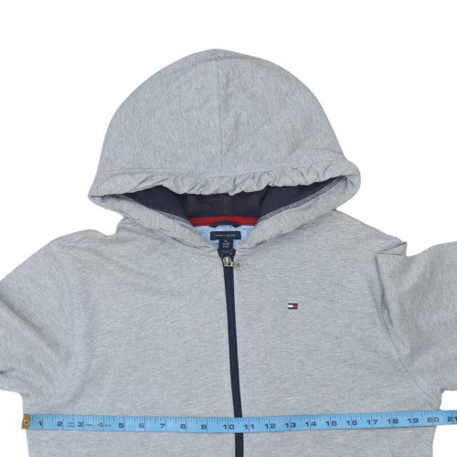 Tommy Hilfiger Teens Grey Full Zip Hoodie XL Regular Fit