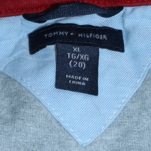 Tommy Hilfiger Teens Grey Full Zip Hoodie XL Regular Fit