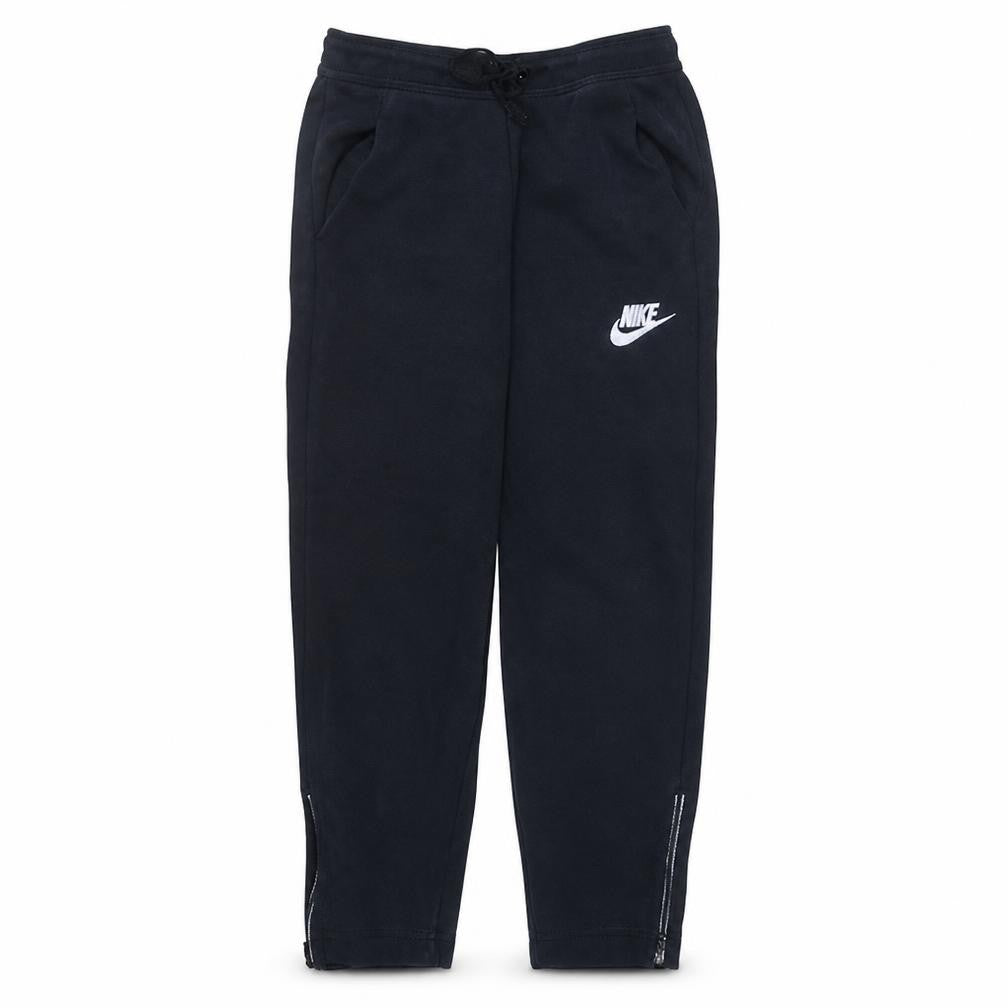 Front view of Nike Men's Black Jogger Activewear Trousers, size S, Fleece