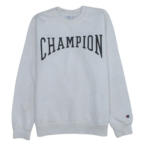 Champion Men's White XS Crew Neck Pullover Sweatshirt