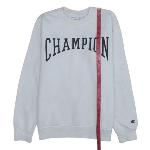 Champion Men's White XS Crew Neck Pullover Sweatshirt