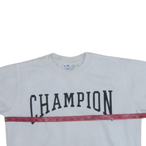 Champion Men's White XS Crew Neck Pullover Sweatshirt