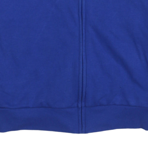 Adidas Men’s Blue Full Zip Logo Sweatshirt XL