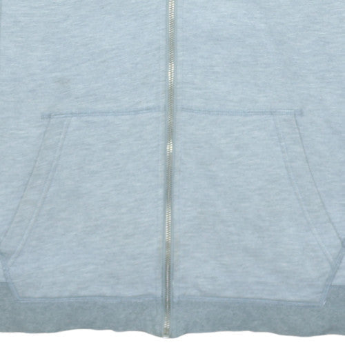 Converse Men's Grey Full Zip Hoodie M Fleece Lined All Star Sweatshirt