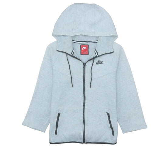 Nike Men's Grey Full Zip Hoodie Size S Regular Fit Sportswear