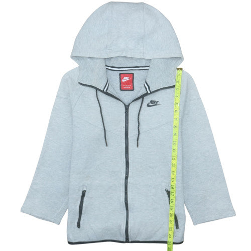 Nike Men's Grey Full Zip Hoodie Size S Regular Fit Sportswear