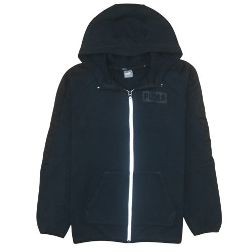 Puma Men's Black Full Zip Hoodie Fleece L Sportswear