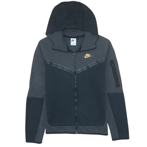 Nike Men's Grey Full Zip Hoodie Small Regular Fit Sportswear