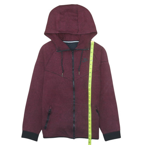 Nike Men's Red Full Zip Hoodie Size M Regular Fit