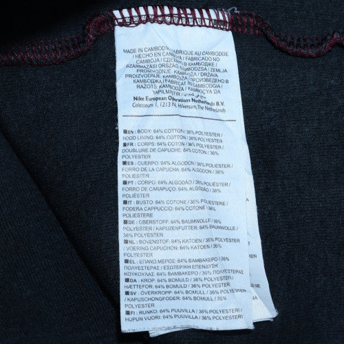 Nike Men's Red Full Zip Hoodie Size M Regular Fit