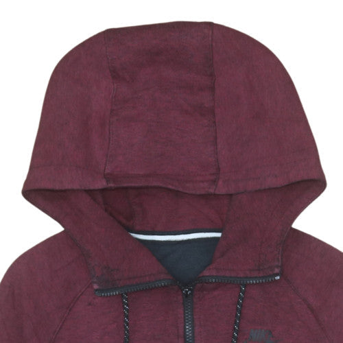 Nike Men's Red Full Zip Hoodie Size M Regular Fit