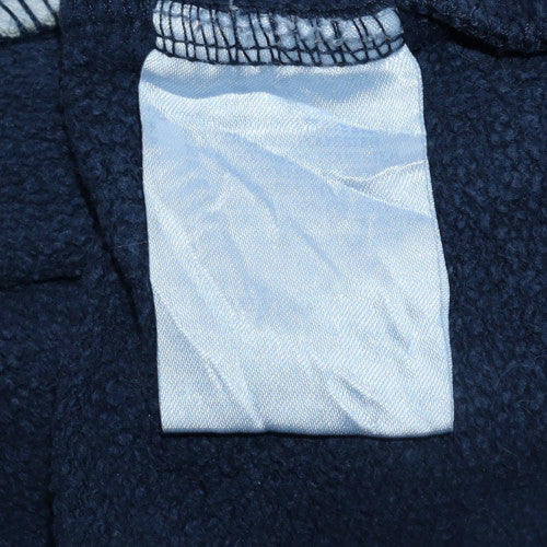 Reebok Men Blue Pullover Sweatshirt L Retro Crew Neck Fleece