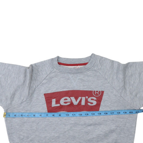 Levi's Men's Grey Logo Pullover Sweatshirt Size M Regular Fit